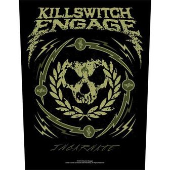 Killswitch Engage backpatch - Skull Wreath