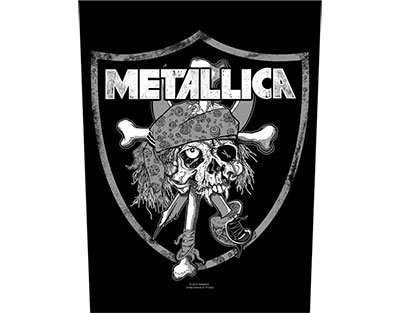 Metallica backpatch - Raiders Skull