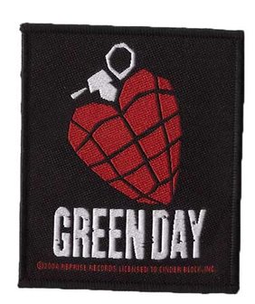 Green Day patch - Heart Grenade