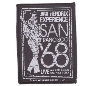 Jimi Hendrix patch - San Francisco