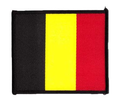 patch - Belgische vlag (groot)