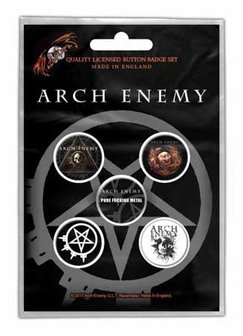Arch Enemy button set - Will to power