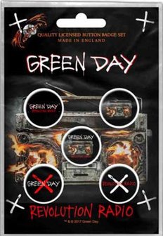 Green Day button set