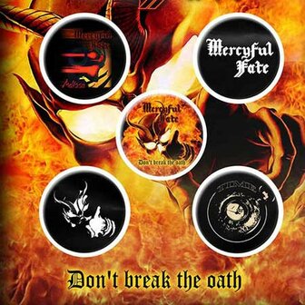 Mercyful Fate button set &#039;Don&#039;t Break The Oath&#039;