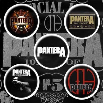 Pantera button set - 101 proof