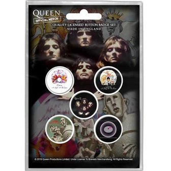 Queen button set - Early Albums