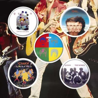Queen button set - Later Albums
