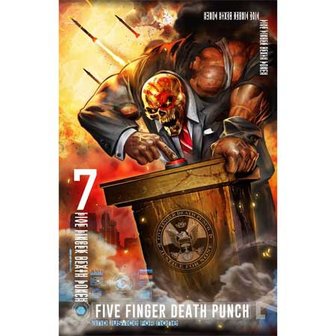 Five Finger Death Punch textielposter 'And Justice For None'