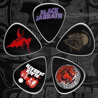 Black Sabbath plectrum set 'Purple logo'