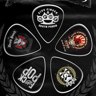 Five Finger Death Punch plectrum set '5FDP'