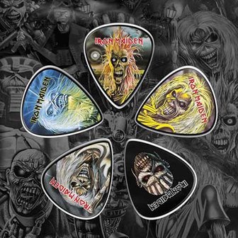 Iron Maiden plectrum set 'The Faces of Eddie'