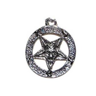 Pentagram hangertje - Satan