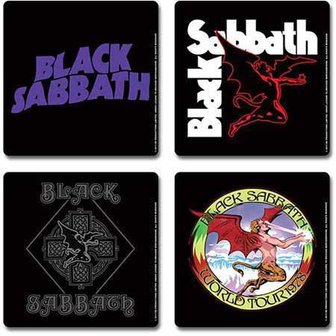 Black Sabbath onderzetters cadeau set