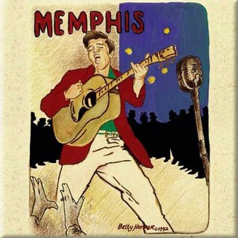 Elvis Presley magneet - Memphis