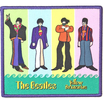 The Beatles patch Yellow Submarine band stripes