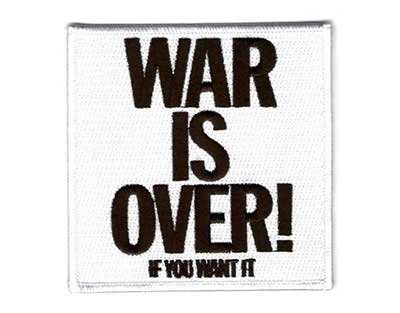 John Lennon patch - War is over