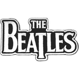 The Beatles patch - Drop T logo white