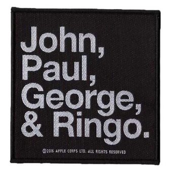 The Beatles patch - John, Paul, George &amp; Ringo