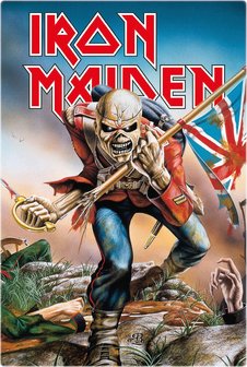 Iron Maiden metal sign The Trooper