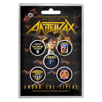Anthrax button set - Among the Living