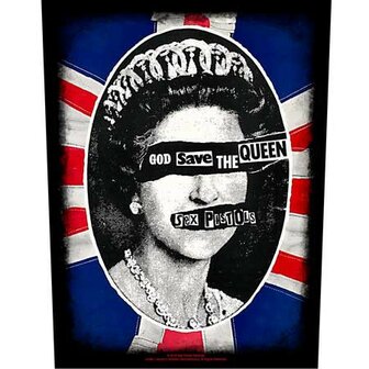 Sex Pistols back patch - God Save The Queen