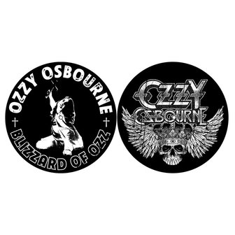 Ozzy Osbourne slipmat set - Blizzard of Ozz & Crest