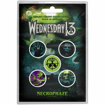 Wednesday 13 button set - Necrophaze