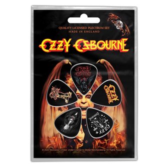 Ozzy Osbourne plectrum set - Classic Logo