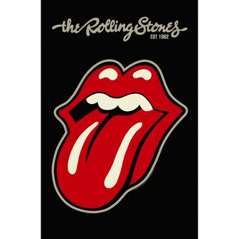 The Rolling Stones textielposter - Logo