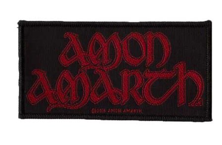 Amon Amarth patch - Red Logo
