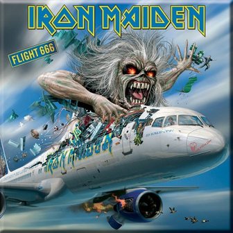 Iron Maiden magneet - Flight 666