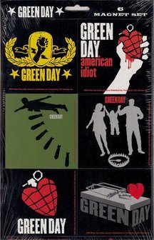 Green Day magneet set (6 stuks) - American Idiot