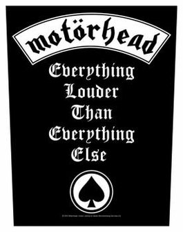 Motorhead backpatch - Everything Louder