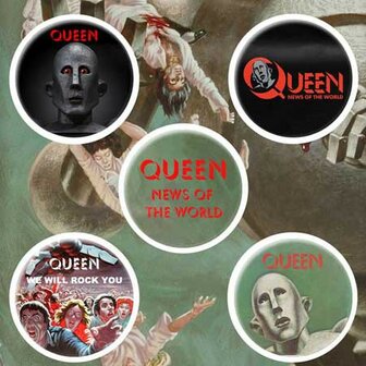 Queen button set - News of the world