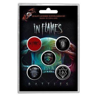 In Flames button set - Battles