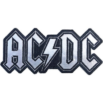 AC/DC patch - Logo zilverkleur