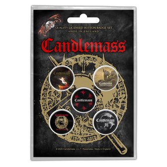 Candlemass button set - The Door To Doom
