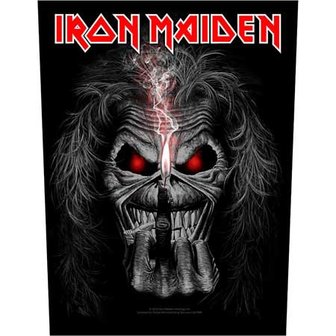 Iron Maiden backpatch - Eddie candle finger