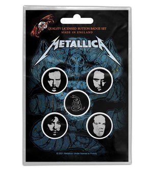 Metallica button set - Wherever I may roam