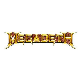 Megadeth speld - Gold Logo