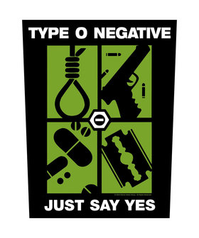 Type O Negative backpatch - Just Say Yes