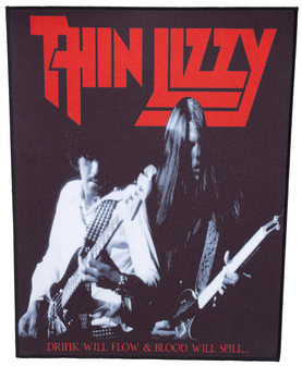 Thin Lizzy backpatch - Drink will flow