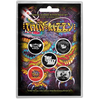 Thin Lizzy button set - Chinatown