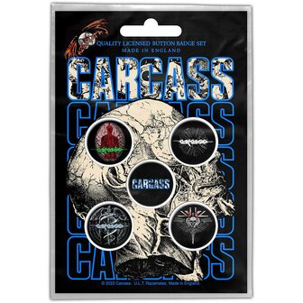 Carcass button set - Necro Head