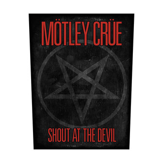 Motley Crue backpatch - Shout At The Devil Pentagram