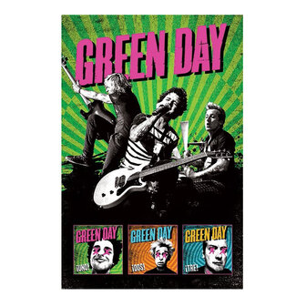 Green Day Poster – Uno Dos Tre