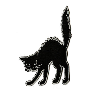 Zwarte kat patch
