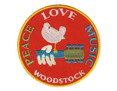 Woodstock patch - Peace Love Music