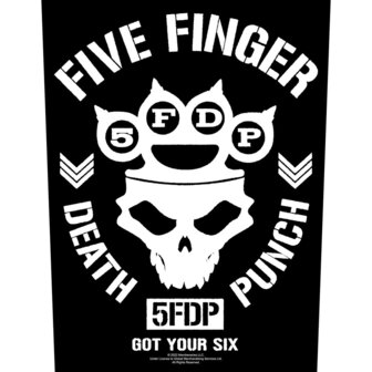 Five Finger Death Punch backpatch - Got Your Six
