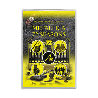 Metallica button set - 72 Seasons